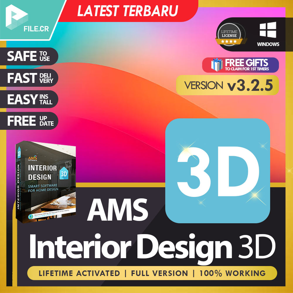 AMS Software Interior Design 3D 3.25 💯 EASY INSTALL 💯 LIFETIME PREMIUM ...