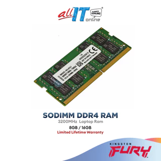 Kingston SODIMM Notebook (Laptop) DDR4 3200Mhz Value RAM (8GB / 16GB)