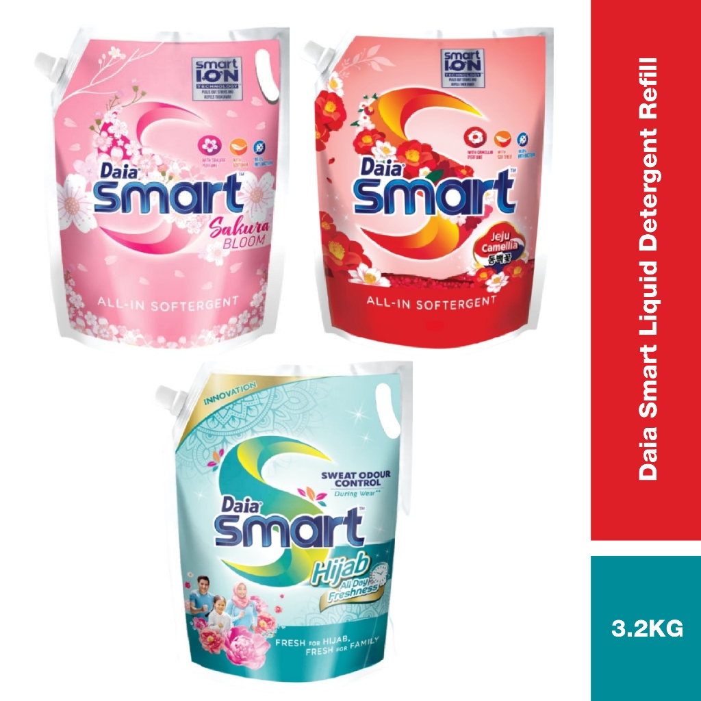 Daia Smart Concentrated Liquid Detergent Refill 3.2kg | Shopee Malaysia