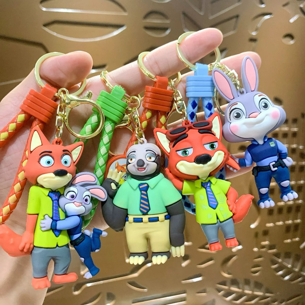 🔥𝘾𝙝𝙚𝙖𝙥𝙚𝙨𝙩 𝙤𝙣 𝙨𝙝𝙤𝙥𝙚𝙚🔥Cartoon Zootopia Keychain Pendant Bag Ornaments Car ...