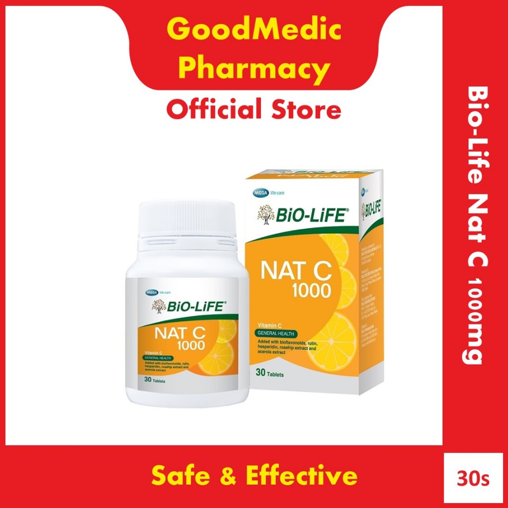 Bio-Life Nat C 1000mg Tablet (30s) | Shopee Malaysia