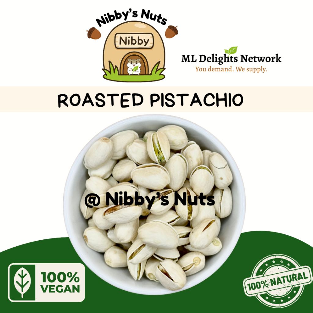 Nibby's Nuts | CRUNCHY Roasted Pistachios (With Shell) | Kacang ...