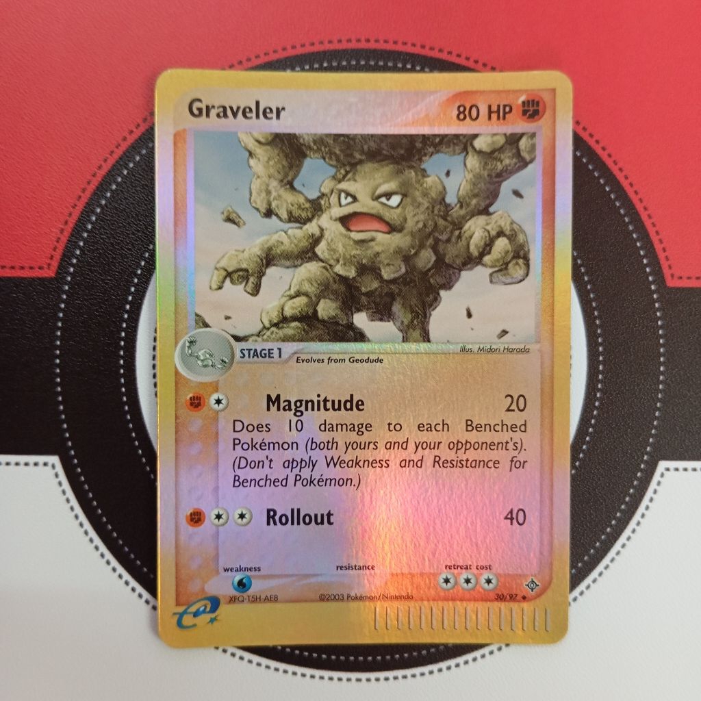 Pokemon TCG - Graveler - 30/97 EX Dragon (Reverse Holo Uncommon ...