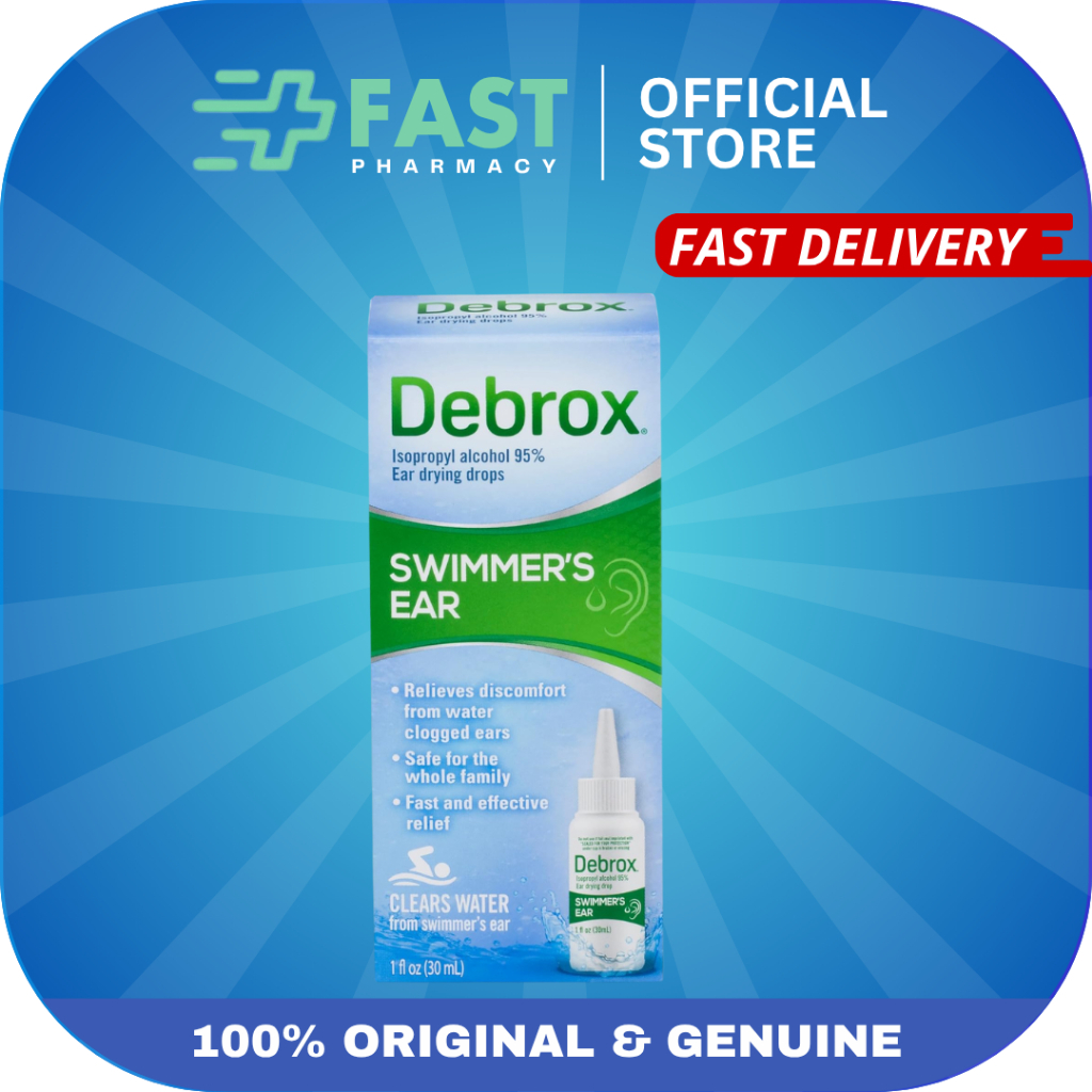thumbnail image 2 of Debrox Swimmer's Ear Drying Drops – 1 Oz Each, 2-Pack, Exp 10/2026, Fast Drying Relief 2 of 5