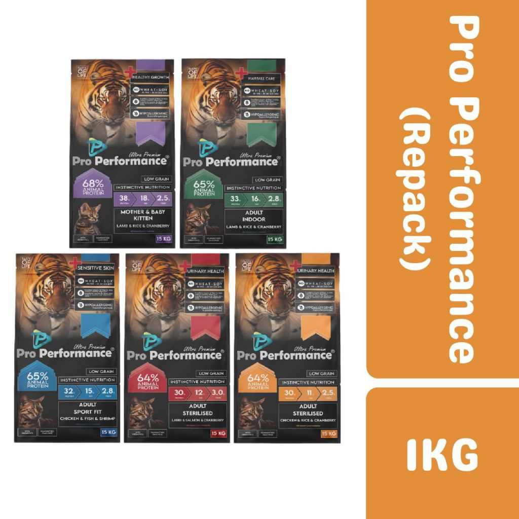 Pro Performance Ultra Premium Cat Food 1KG, Kitten / Adult Cat ...