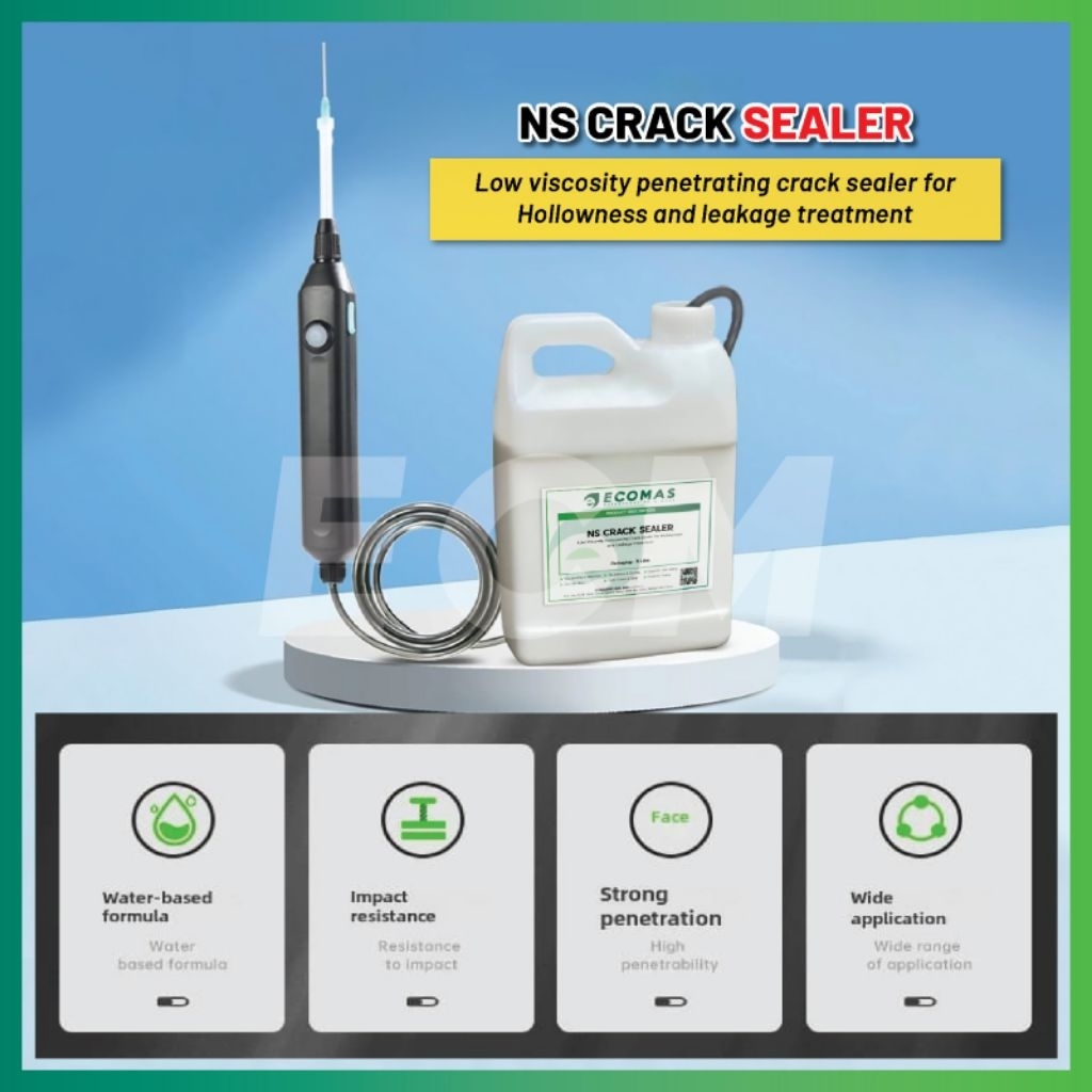 ELECTRIC POWERED PRECISION LIQUID INJECTOR SET FOR FLOOR AND TILE CRACK ...