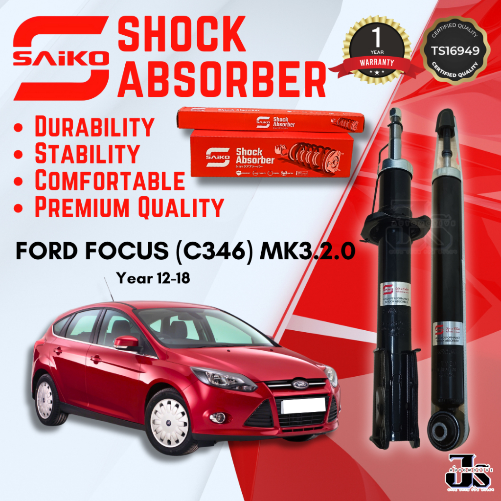 FORD FOCUS C346 MK3 2.0 - SAIKO ORIGINAL Shock Absorber FRONT & REAR ...