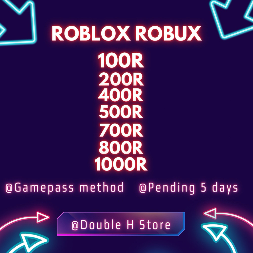 Roblox Gift Card Instant Robux Robox pc game avatar cloth B2A | Shopee ...
