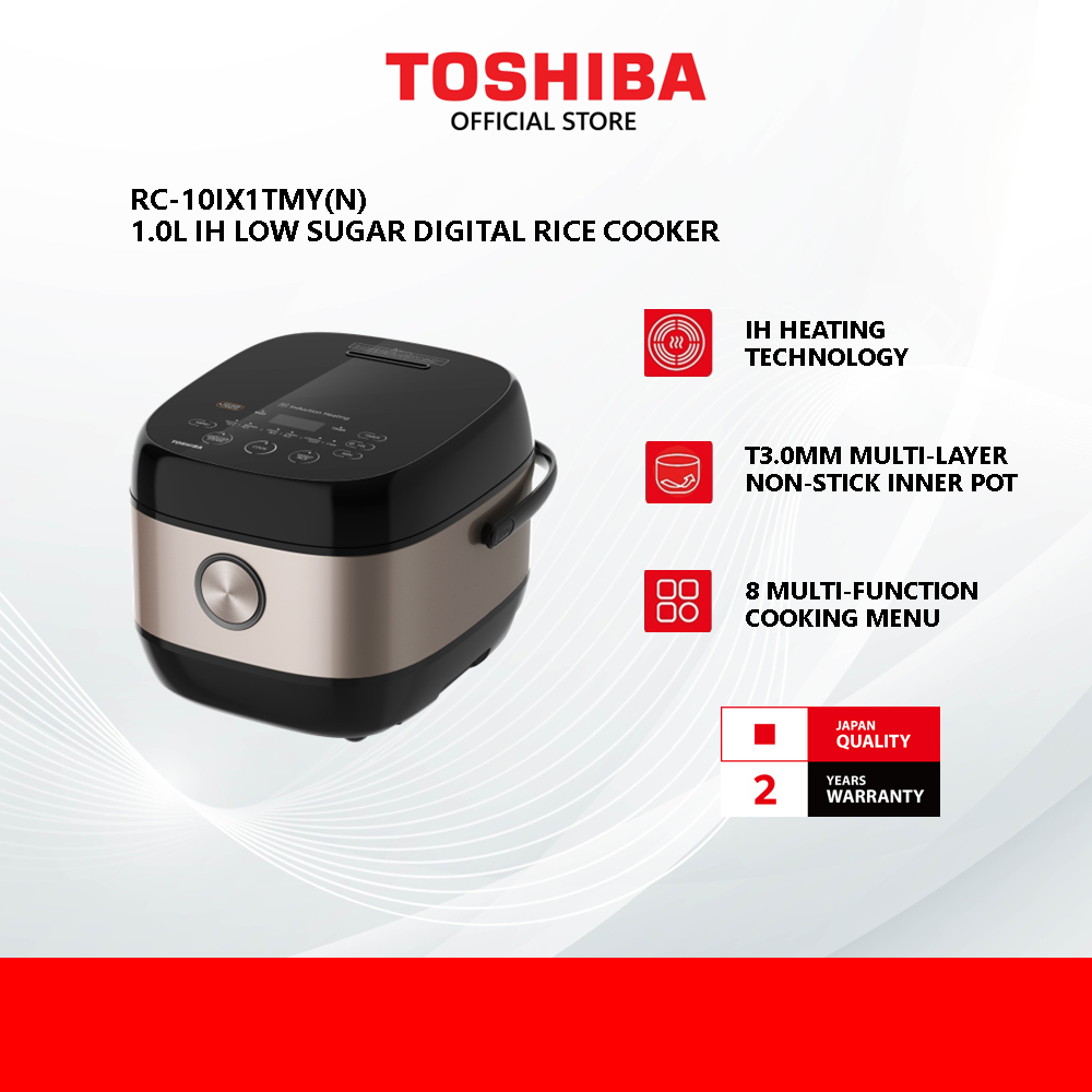 Toshiba 1.0L IH Low Sugar Rice Cooker RC-10IX1TMY(N) / Periuk Nasi / 电饭锅