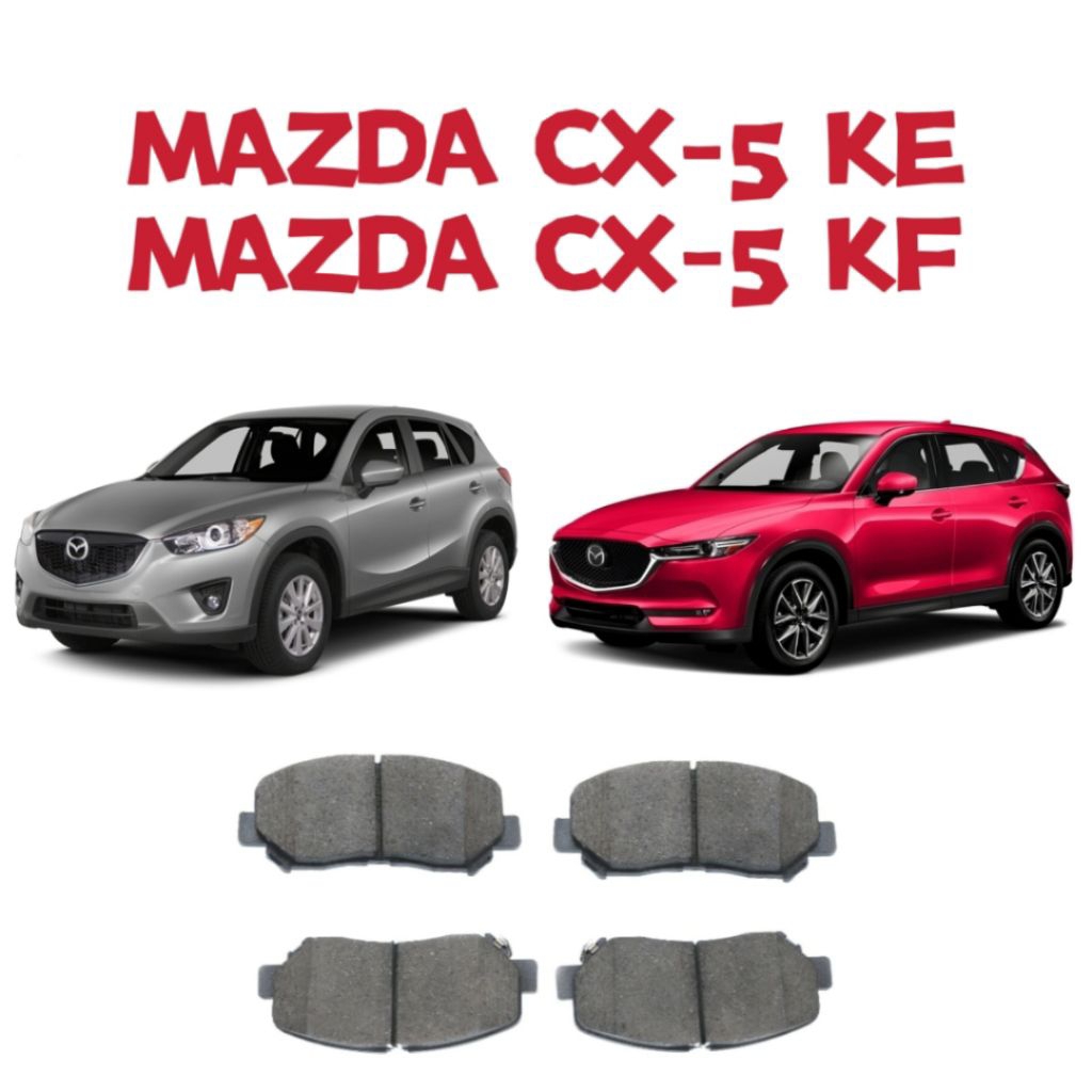 Front & Rear Brake Pad Set For Mazda 6 2002-2007 – 2.0i 2.3i 2.0DT 282mm Discs