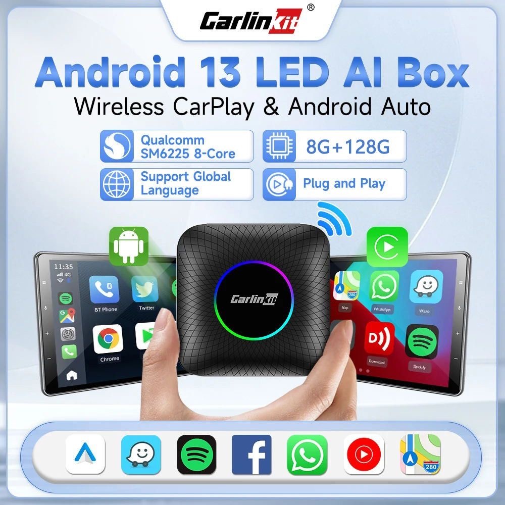 8+128G Carlinkit carplay ai box Carplay android 13 8-Core Carlink kit ...