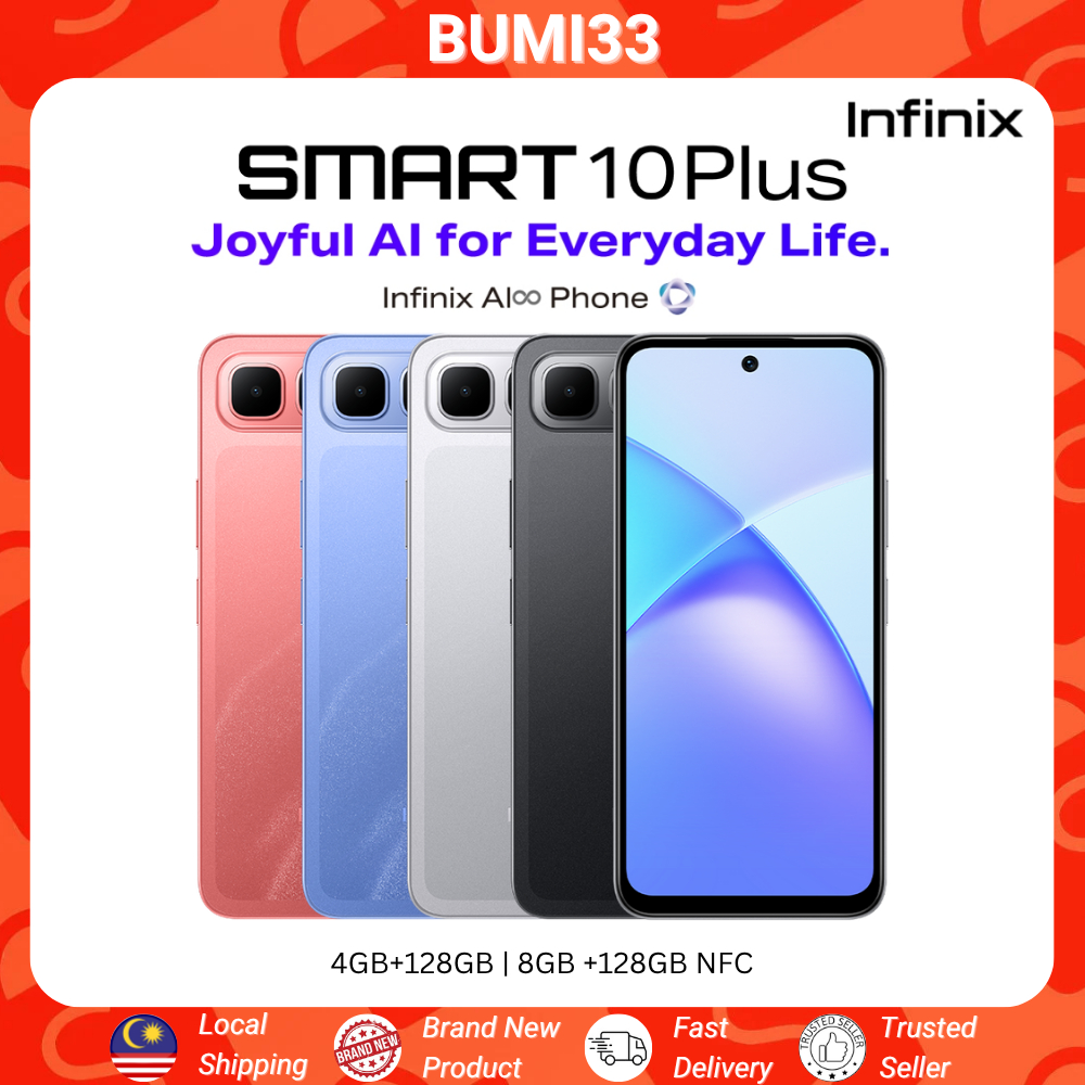 INFINIX Smart 10 Plus [4GB RAM 128GB ROM] [8GB RAM 128GB ROM ...