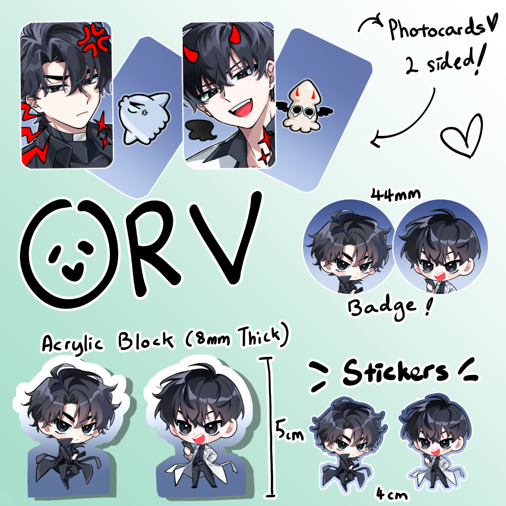 ╏ORV╏Omniscient Reader's Viewpoint | Badge | Stickers | 8mm Thick ...