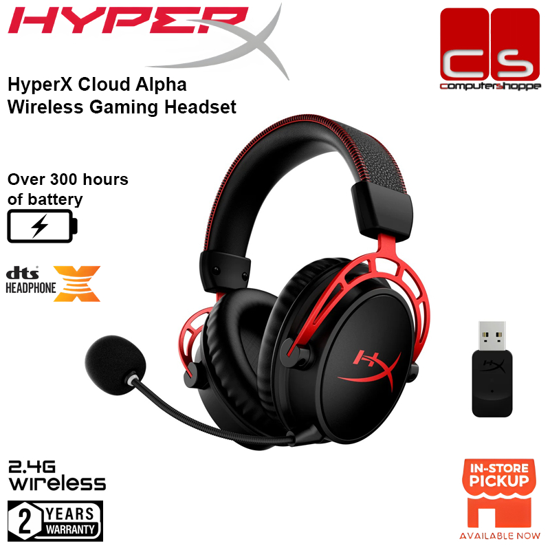 HyperX Cloud Alpha Wireless Gaming Headset (Red) (4P5D4AA) | Shopee ...