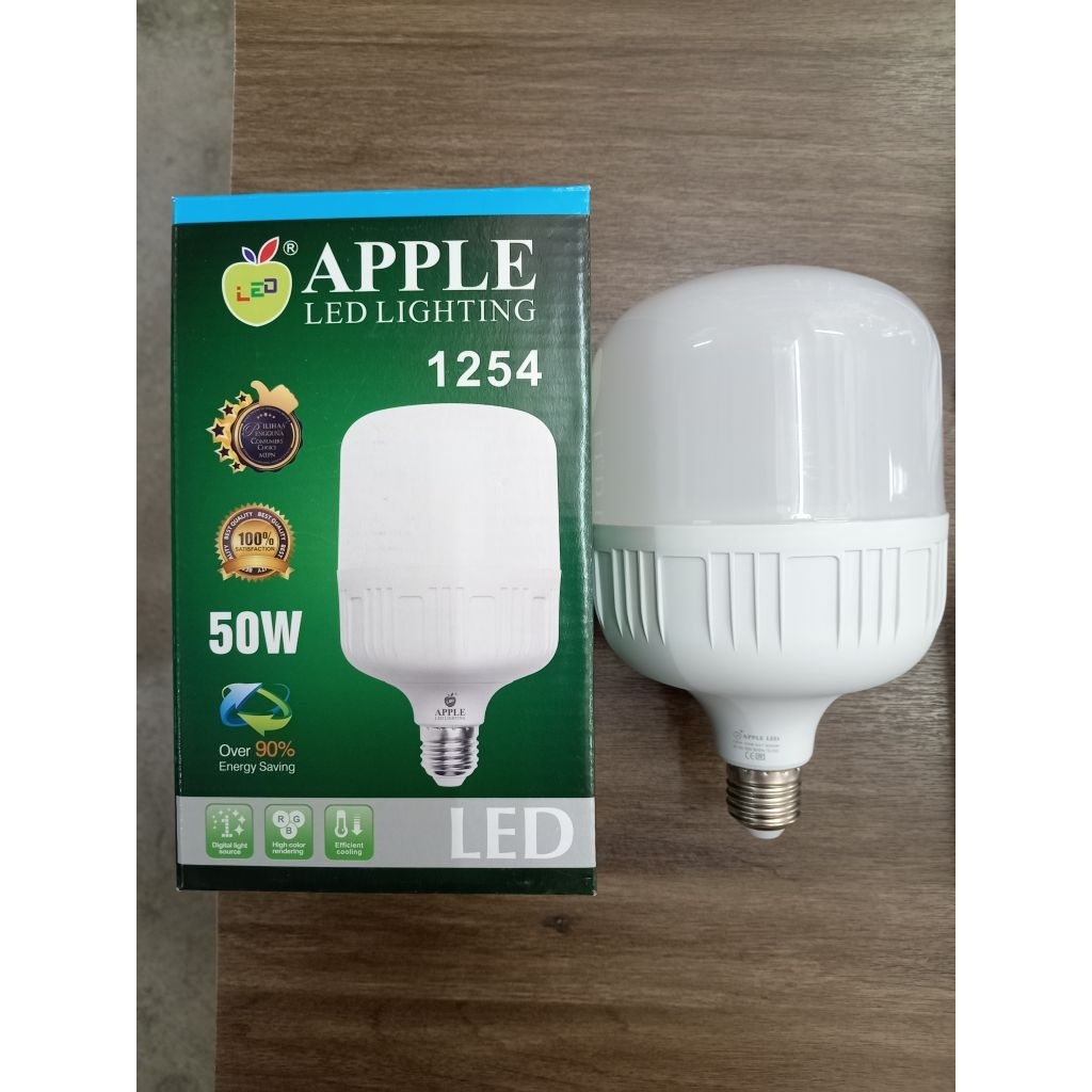 Apple LED Bulb E27 6w/9w/12w/18w/30w/50w(Daylight 6k/Warm white 3k/cool ...