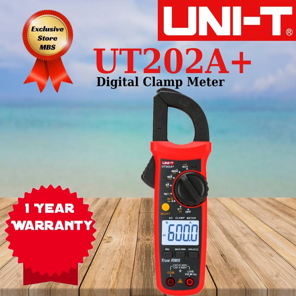 UNI-T UT202A+ UT203+ UT204+ UT201+ UT202+ 400A/600A Digital Clamp Meter ...
