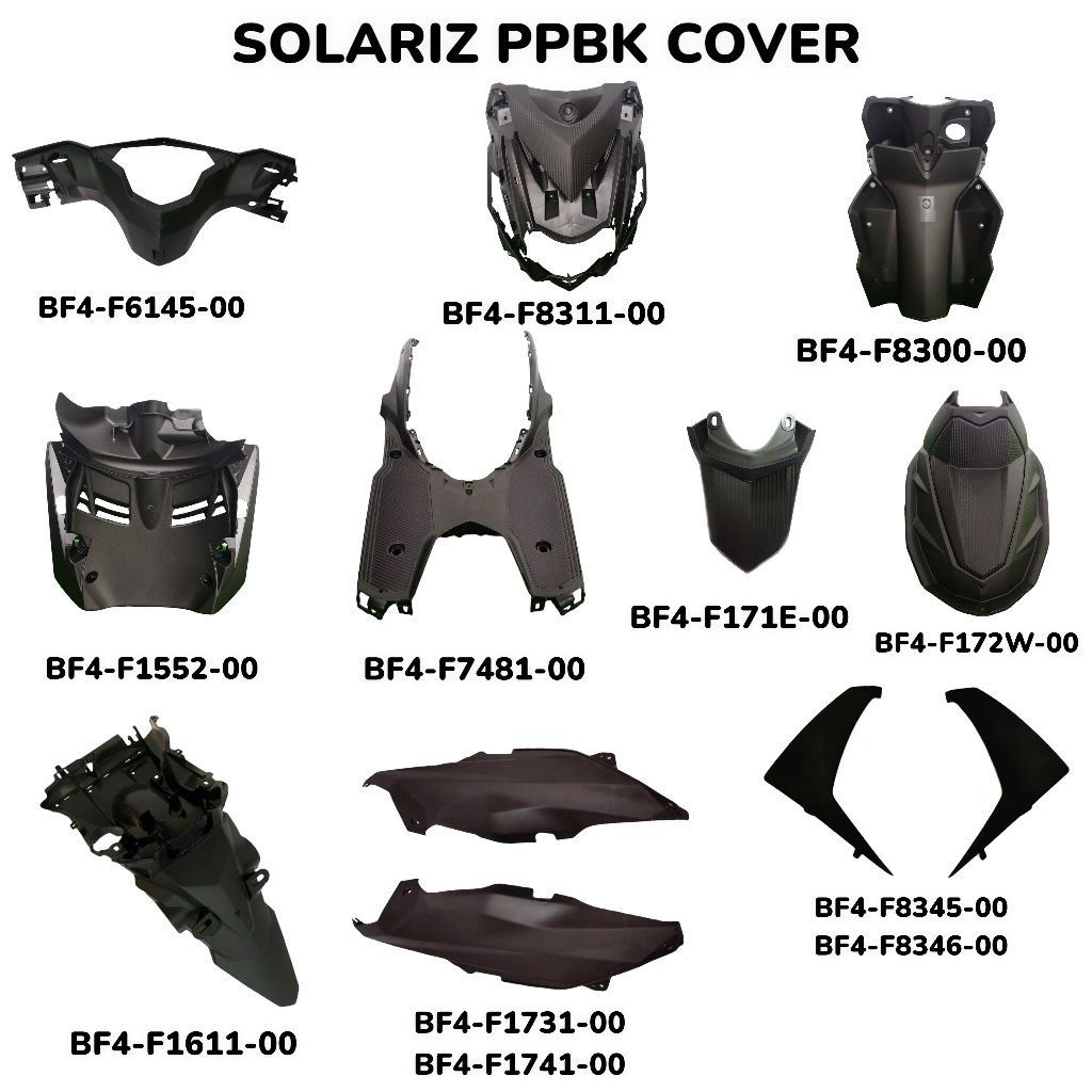 NON COLOUR PARTS/INNER SET/COVER HITAM SET EGO Solariz | Shopee Malaysia