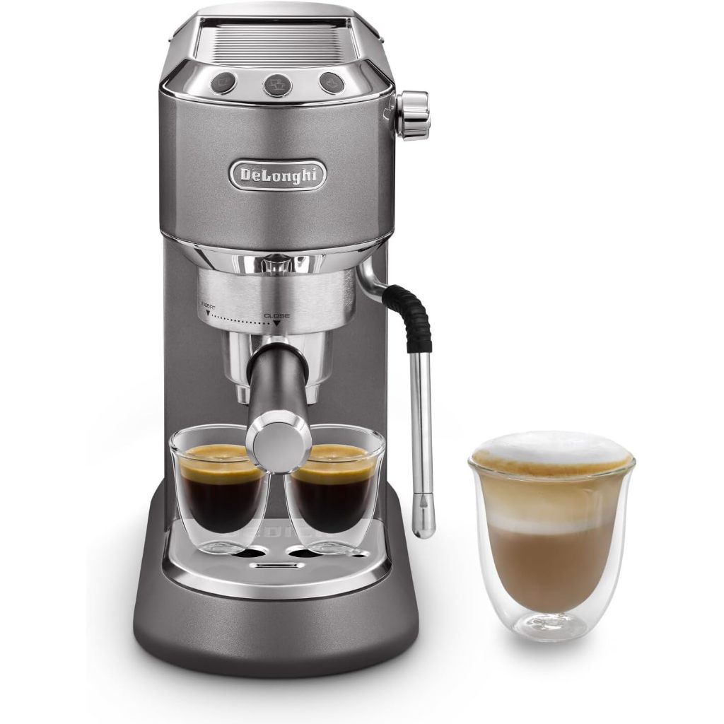 De’Longhi EC885 Dedica Art Espresso Machine with My LatteArt Steam Wand ...