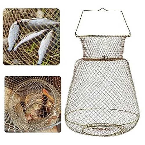 Perangkap Ikan Logam Tahan Lama Heavy Duty Wire Fish Trap – Collapsible ...