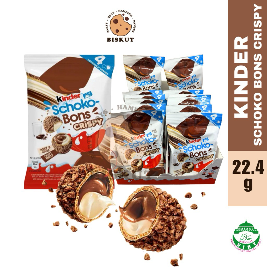 [Bundle OFFER] Kinder Schoko Bons CRISPY 22.4g HALAL | Shopee Malaysia