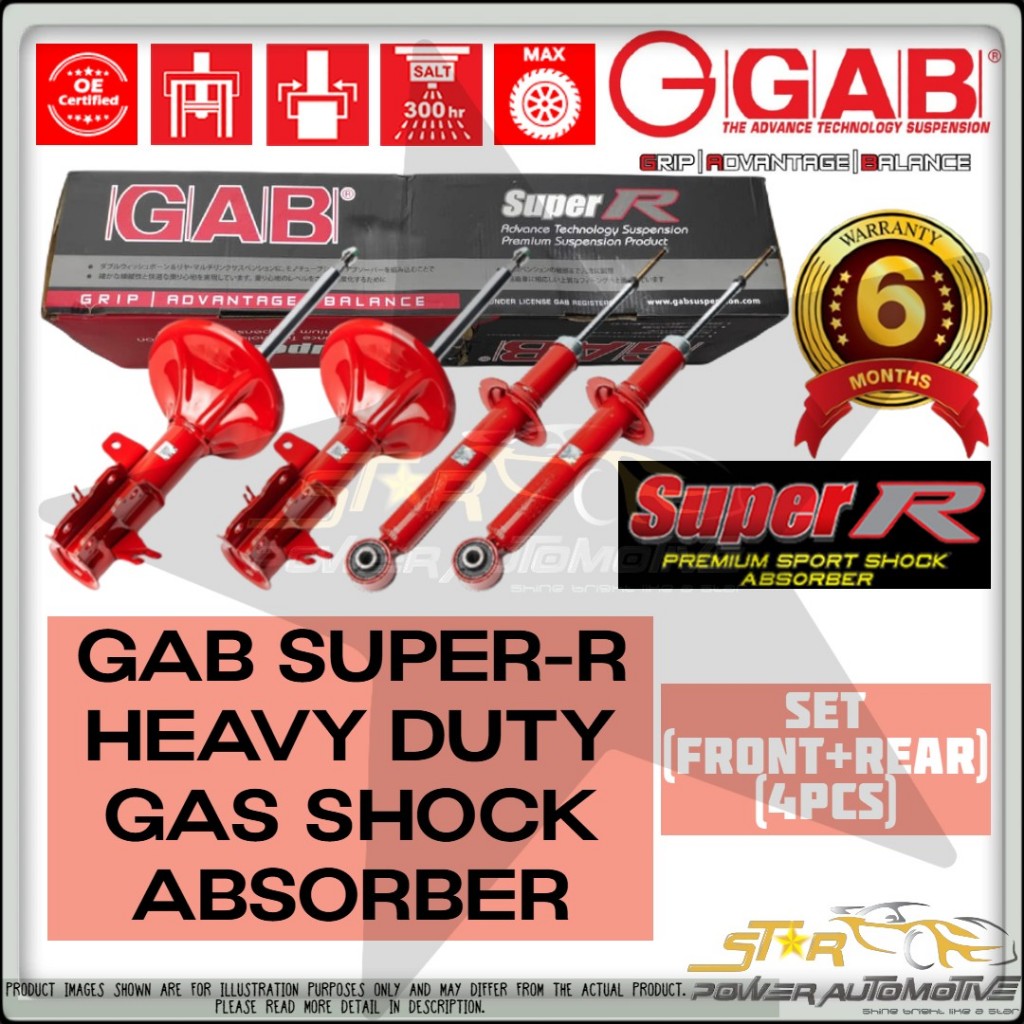 GAB SUPER R SPORT HEAVY DUTY Perodua Kelisa / Kenari 1.0 Gas Shock ...