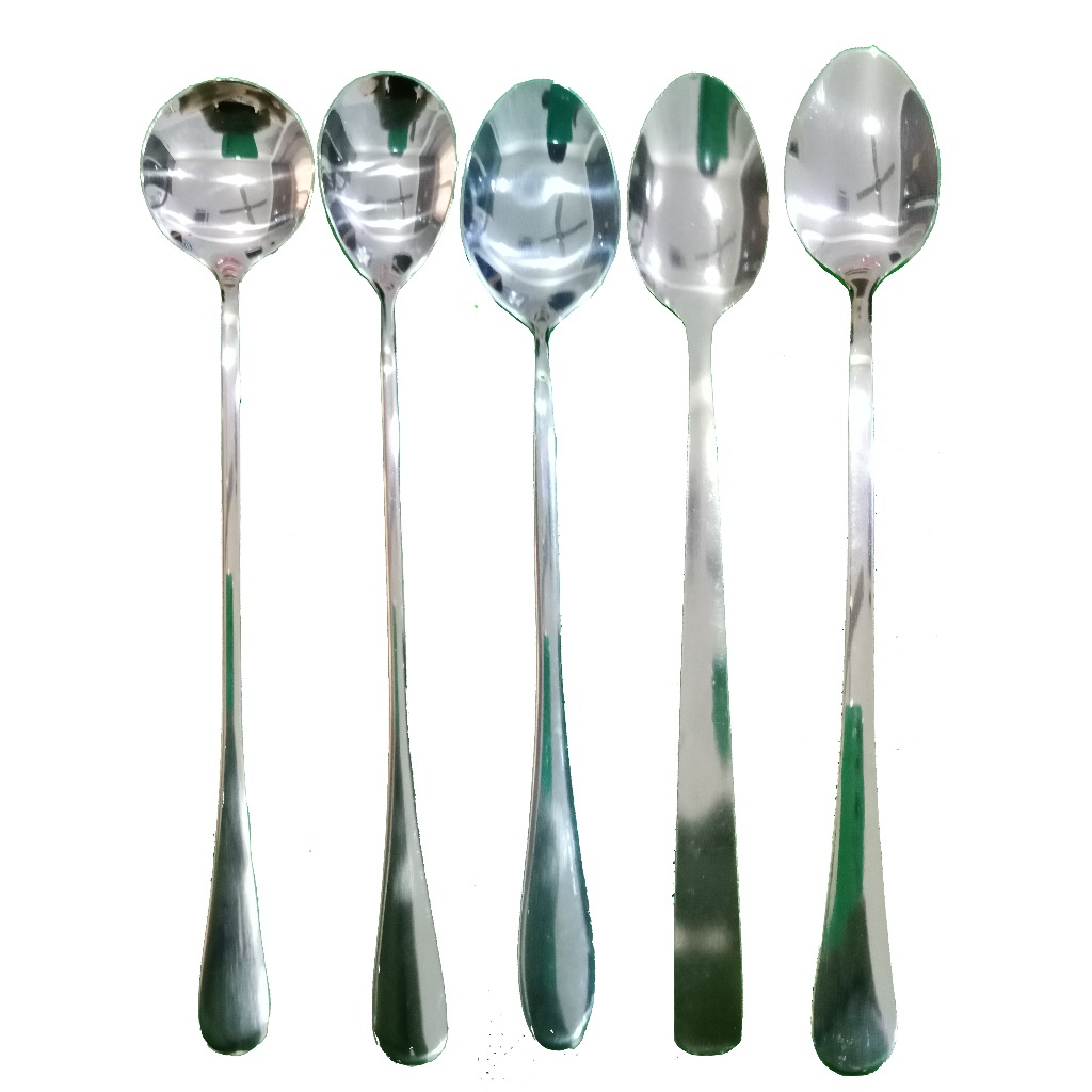 Stainless Steel Long Spoon Handle Coffee Stirring Spoon Dessert Milk ...