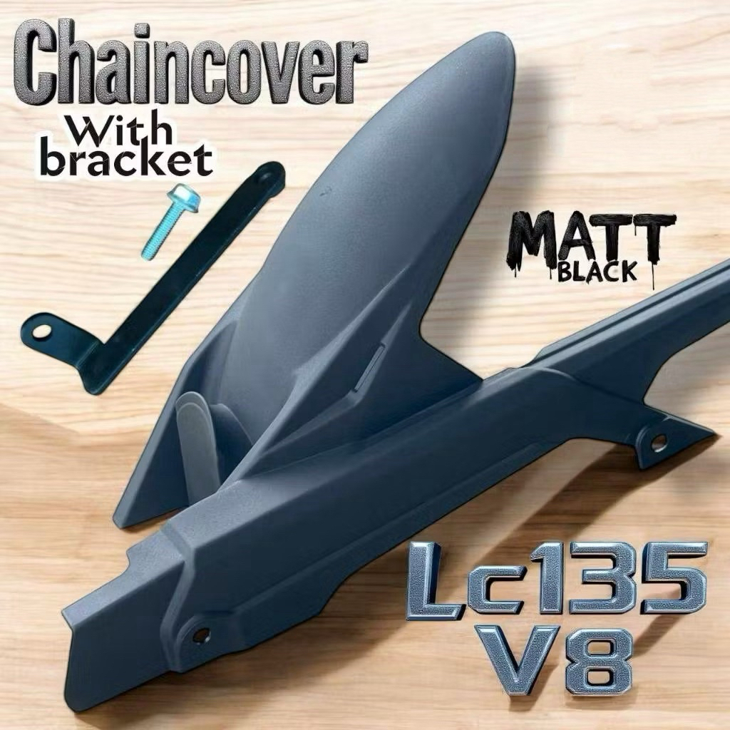 YAMAHA LCV8 LC135 V8 FI CHAIN COVER CUSTOM BRACKET / RANTAI COVER REAR ...
