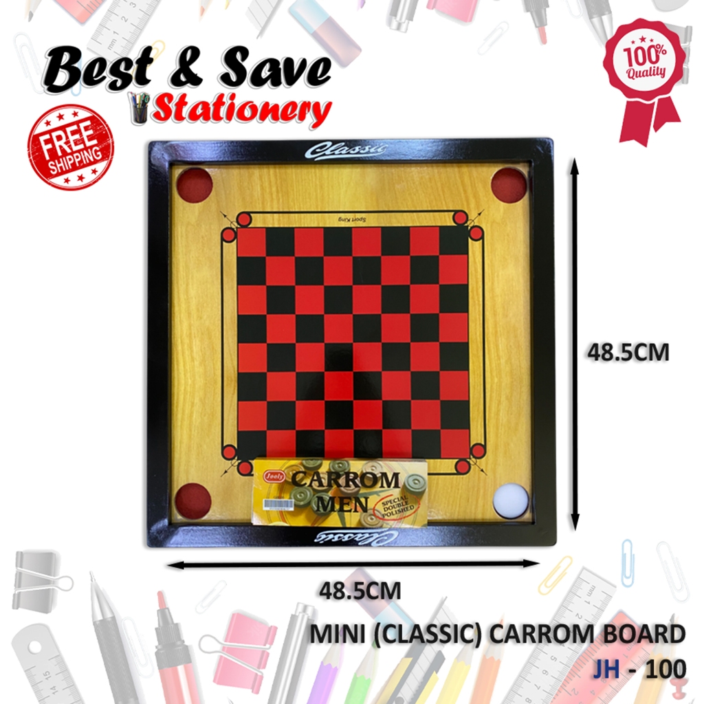 ( Ready Stock ) HOT SALES JH100 Mini Classic Carrom Board Set with ...