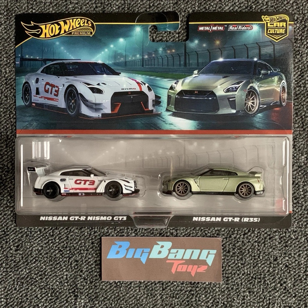 Hot Wheels Nissan GT-R NISMO GT3 / Nissan GT-R R35 2-Pack 2025 Dash T ...