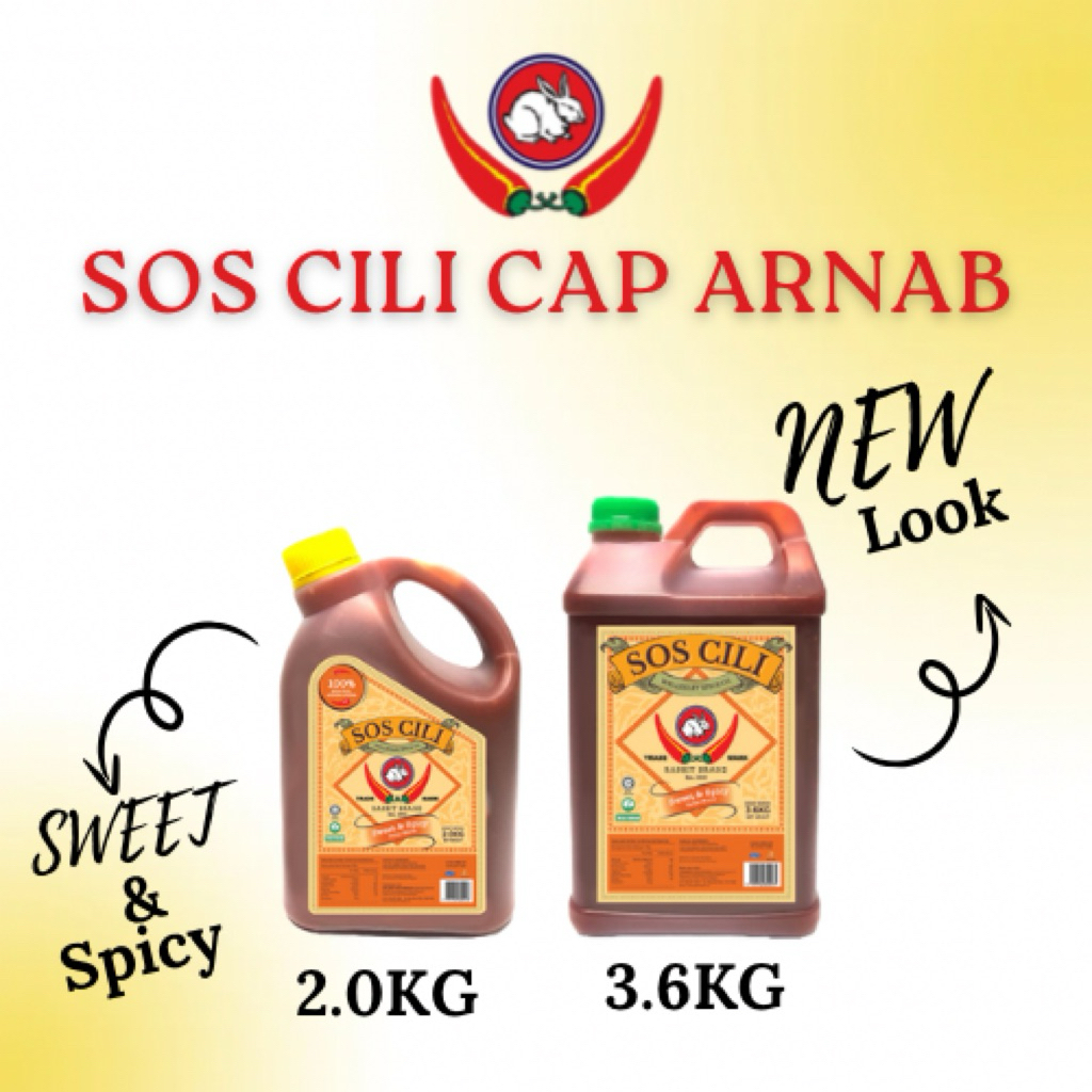 [ORIGINAL] SOS CILI CAP ARNAB 2KG/3.6KG | Shopee Malaysia