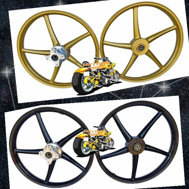 ENKEl SP522 5LEG Y15ZR/ Y15/ Y16ZR/ Y16 + REAR CUSTOM HUB SPORT RIM ...