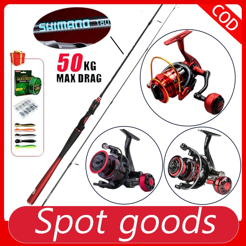 SHIMANO Fishing Rod Set Pancing Barang Mancing Set Fishing Combo Set ...