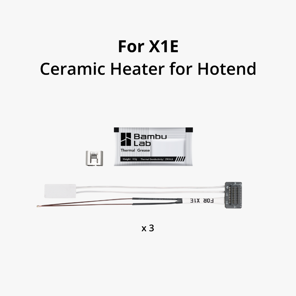 Ceramic Heater for Hotend - X1E 3D Printer