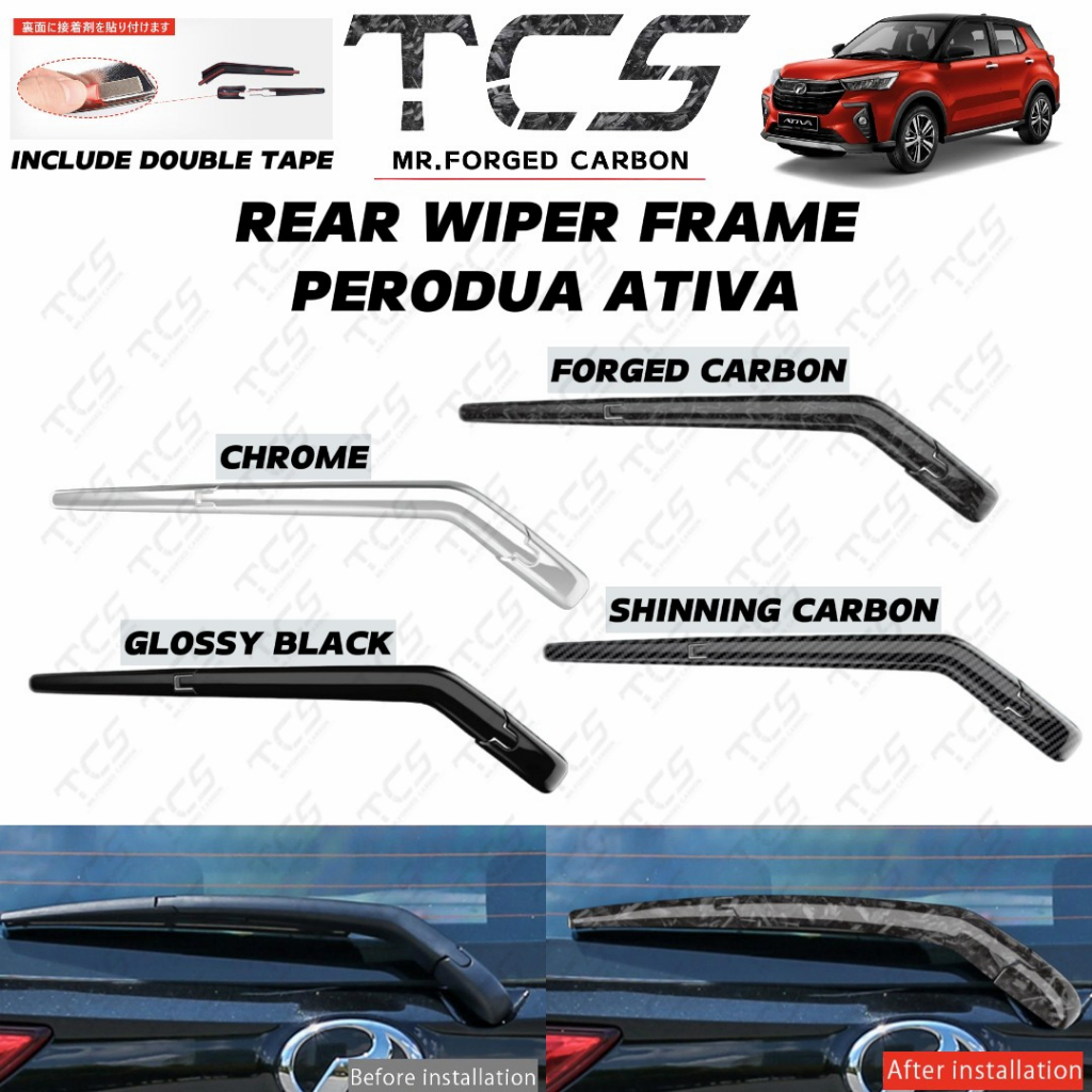 TCS PERODUA ATIVA CAR REAR WIPER FRAME COVER GARNISH ACCESSORIES ...