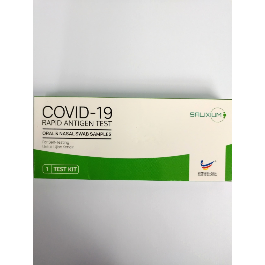 SALIXIUM COVID-19 RAPID ANTIGEN TEST ORAL & NASAL SWAB SAMPLES (EXP: 4/ ...