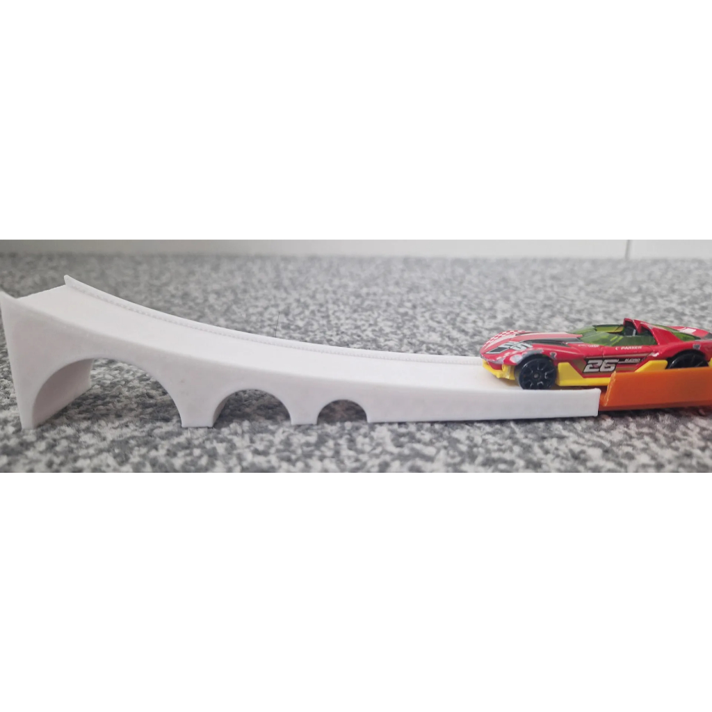Circuit Courbes 180° Pour Voitures Hot Wheels 1:64 - Couleur Orange - Occasion - 4 Sections De Virages Seulement