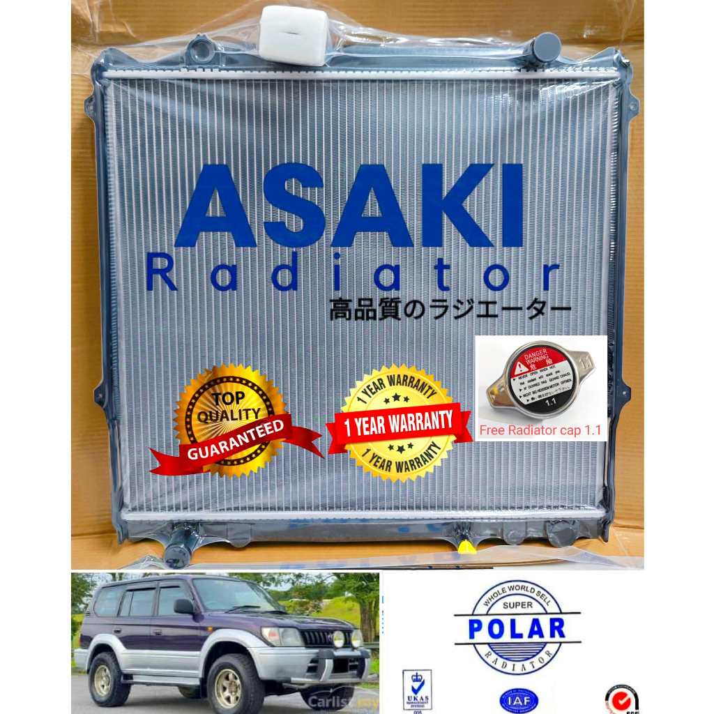 toyota prado VZJ95 Radiator tangki air double layer | Shopee Malaysia