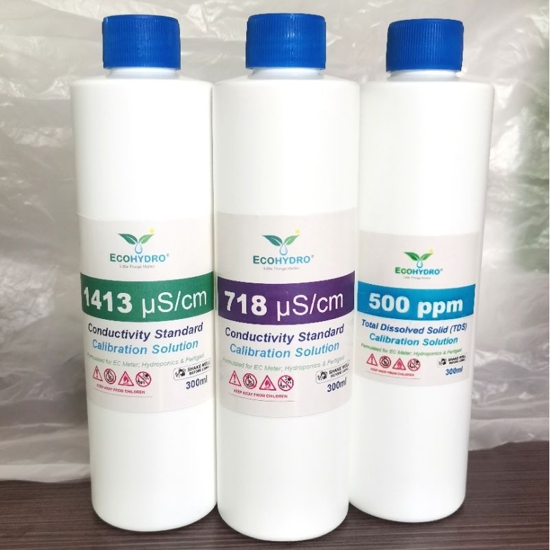 1413 μS/cm (25°C) 300ml Conductivity Standard 718 500ppm Calibration ...