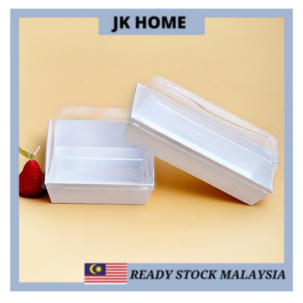 JK HOME 50 PCS Kraft/White Paper Square and Rectangular Cake Box