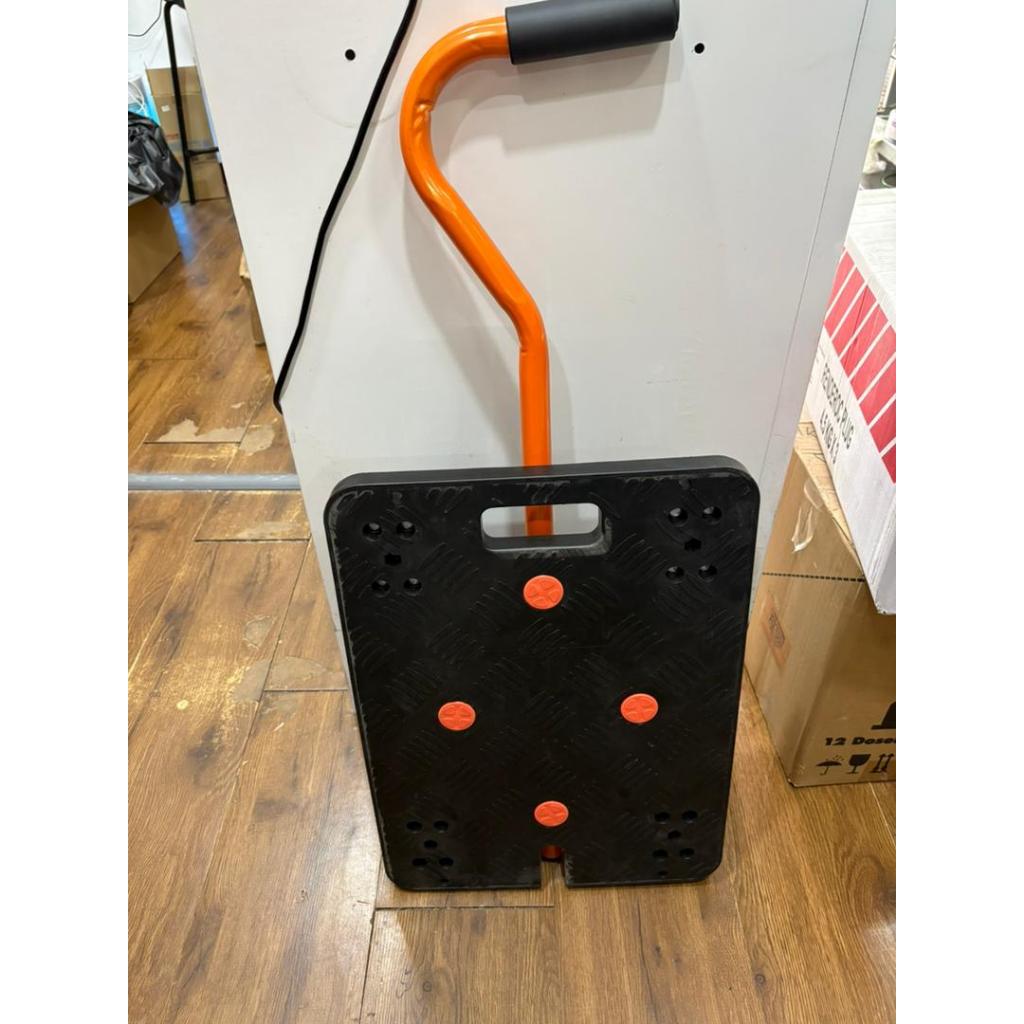 PVC TROLLEY WITH HANDLE 100KG (SWIVEL WITH BRAKE TURN 360) | Shopee ...