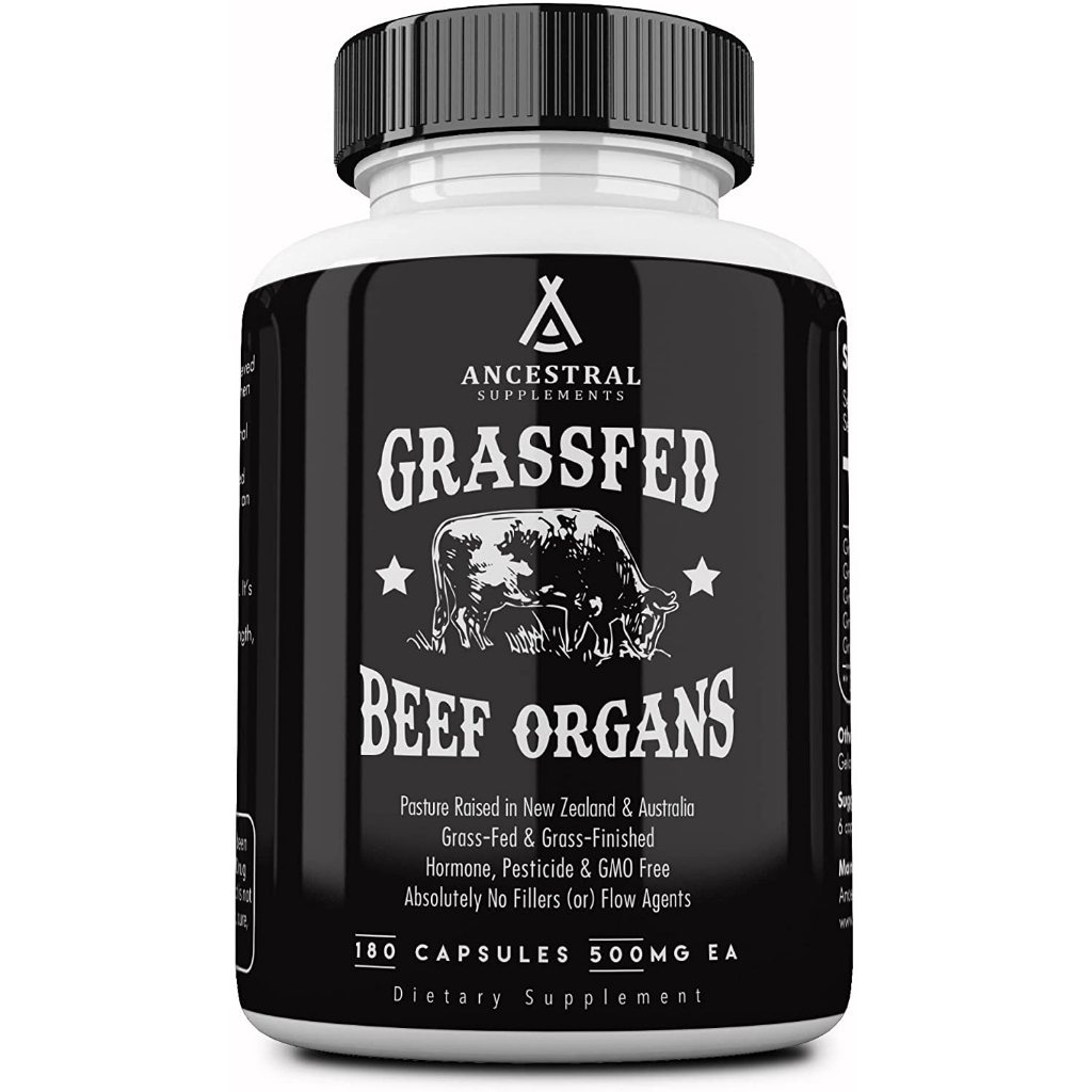 Ancestral Supplements Grass Fed Beef Organs — (180 Capsules) Shopee