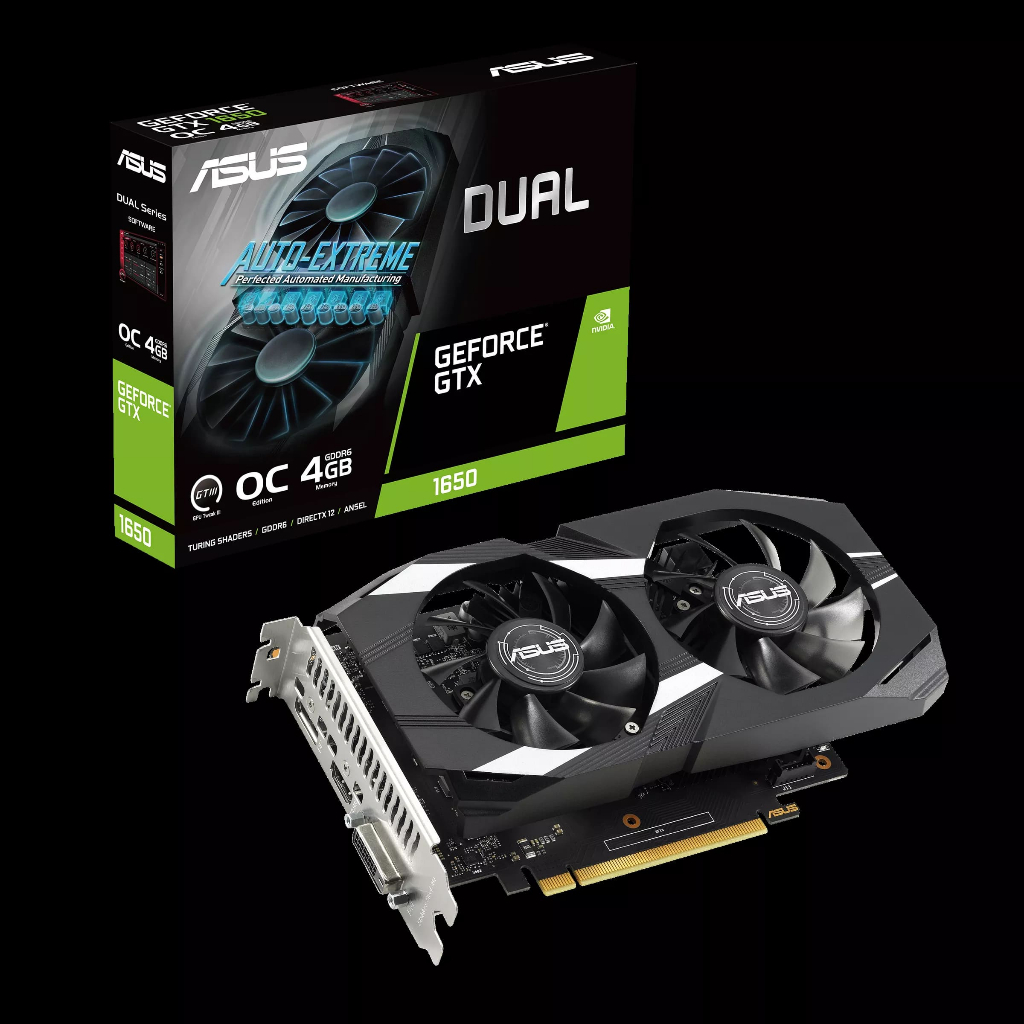 ASUS Dual GeForce GTX 1650 V2 OC Edition 4GB GDDR6 128Bit Nvidia
