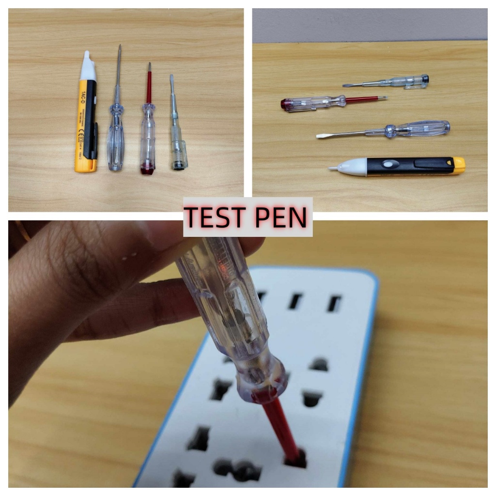 AC LIVE TEST PEN WIRE CABLE DETECTOR ALERT ELECTRIC TESTER LIGHT ...