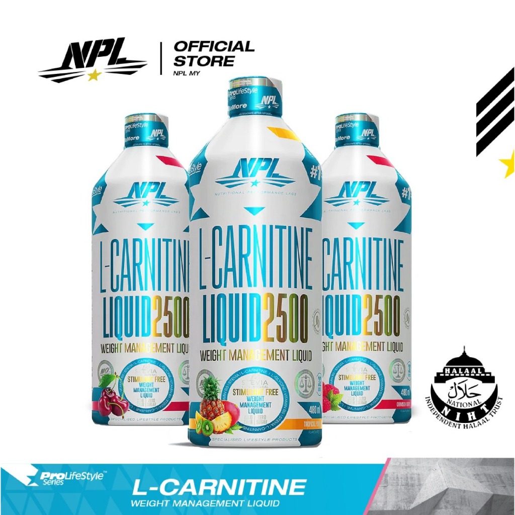 NPL L-Carnitine Liquid 2500 (480ml) Energy Perfomance Boost Metabolism ...
