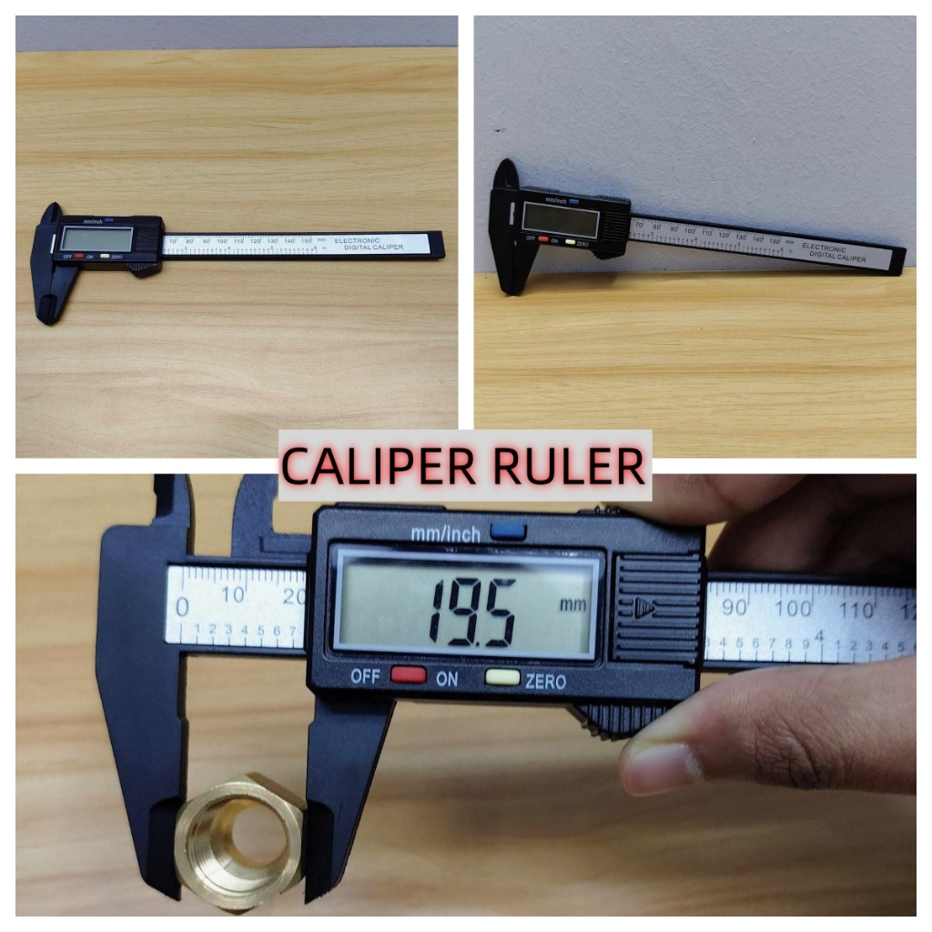 CALIPER RULER DIGITAL LCD MEASURING DIAMETER SPARE PART CAR MOTOR ...