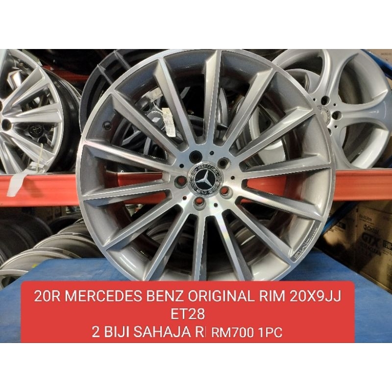 USED SPORT RIM 20 INCH ORIGINAL MERCEDES BENZ RIM BELAKANG RM700 1BIJI ...