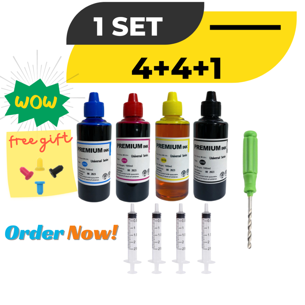 UNIVERSAL Premium Refill Ink 1 Set Lengkap For Brother / Canon / Epson ...