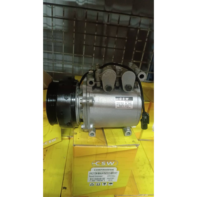 compressor recond new Proton Wira 1.6 Mitsubishi Msc90c R134A | Shopee ...