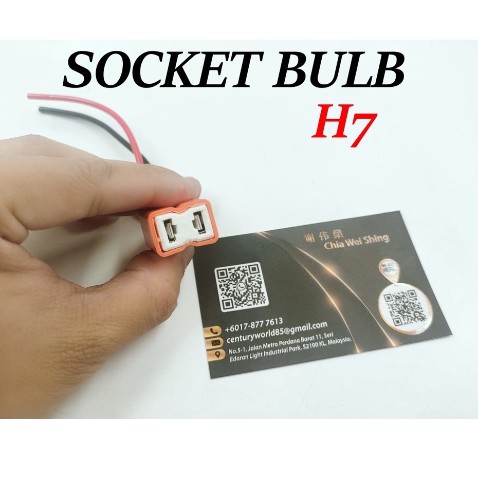 Car Headlight Socket Connector Lamp Bulb Wiring Harness H7 Head Lamp ...