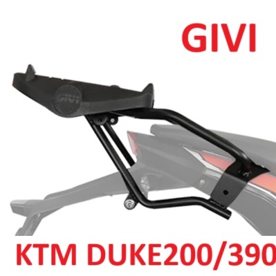 GIVI KTM DUKE 200/390 SPECIAL ADVANCE HEAVY DUTY RACK TOP BOX TOX CASE ...